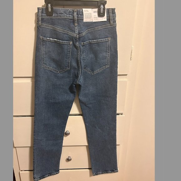 NWT AGOLDE Riley High Rise Straight Crop Jeans, Sz 25 - Picture 8 of 10